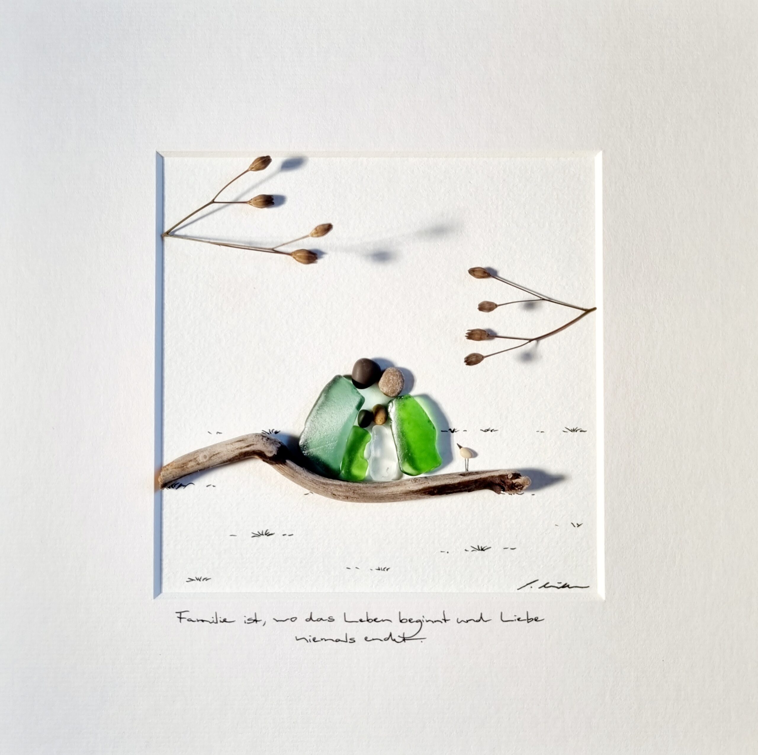 Familie In Grün - Zu Viert