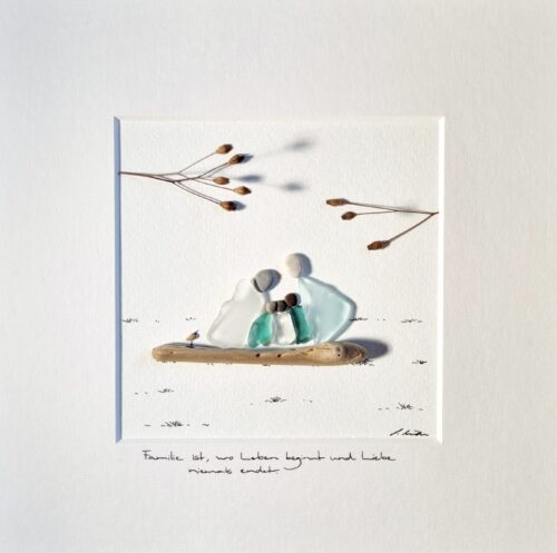 Familie In Türkis - Zu Fünft