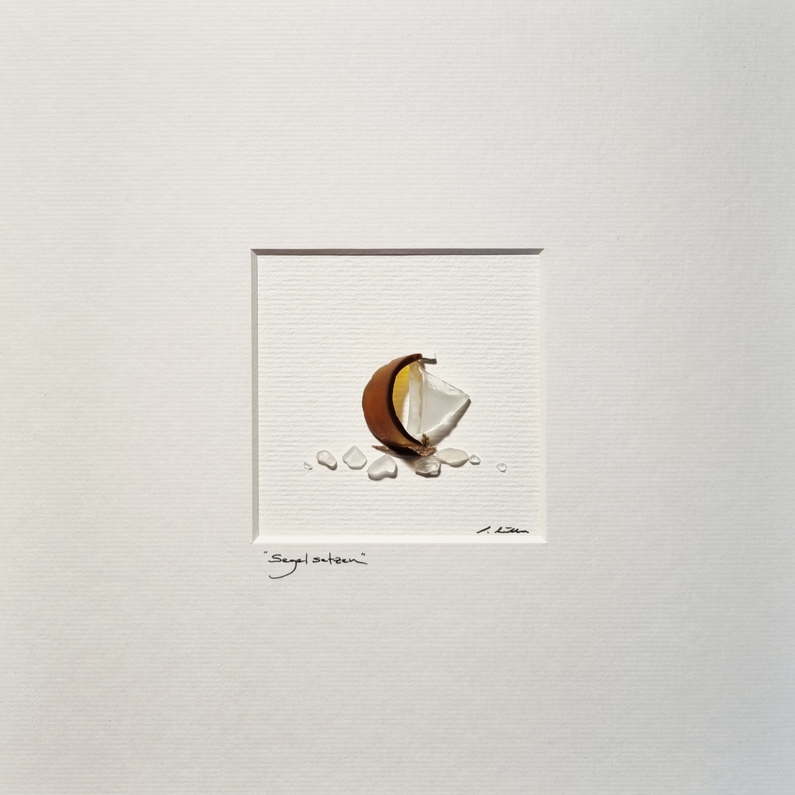 Segel Setzen In Amber/Weiß