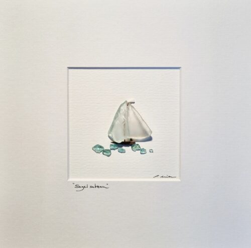 Segel Setzen In Türkis/Weiß