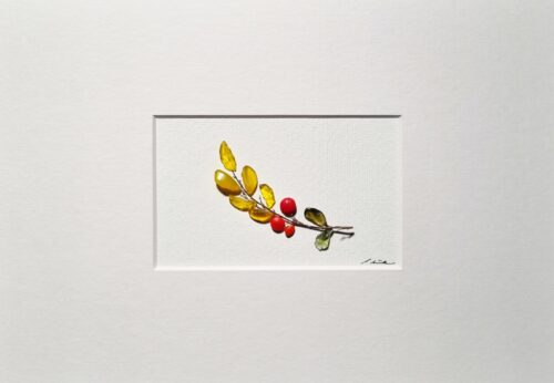 Vogelbeerenzweig Im Herbst